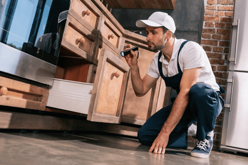 inspecting for pests