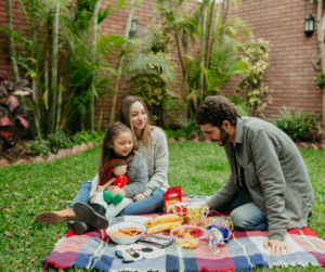 family enjoying pest free yard