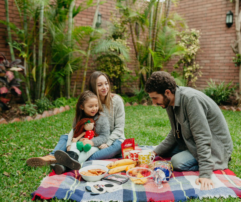 family enjoying pest free yard